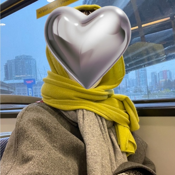 COS Neon Yellow Scarf - Picture 7 of 7